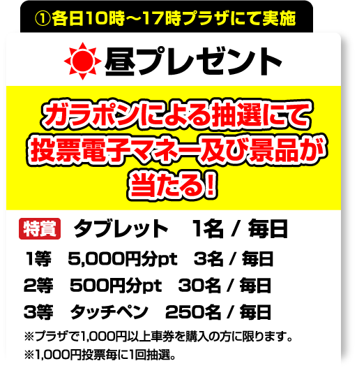 昼プレゼント